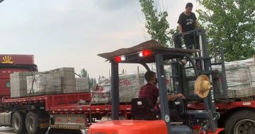 鹰潭 黄金麻冰裂纹，地铺石装车