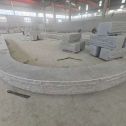 鹰潭 芝麻白异形坐凳，自然面光面弧形加工
