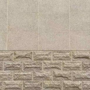 鹰潭 黄金麻自然面蘑菇石配荔枝面干挂