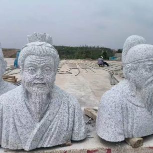 鹰潭 白麻花岗岩石材人物立体雕刻