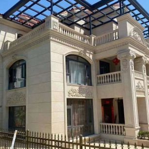 鹰潭 黄金麻花岗岩荔枝面别墅外墙干挂