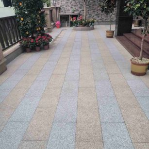 鹰潭 黄金麻白麻荔枝面庭院铺装展示