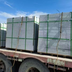 鹰潭 芝麻白花岗岩地铺石装车日常