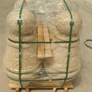 鹰潭 黄金麻异形定制雕花——棒棒糖挡车柱