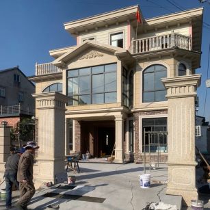 鹰潭 黄金麻花岗岩荔枝面别墅外墙干挂私家专属