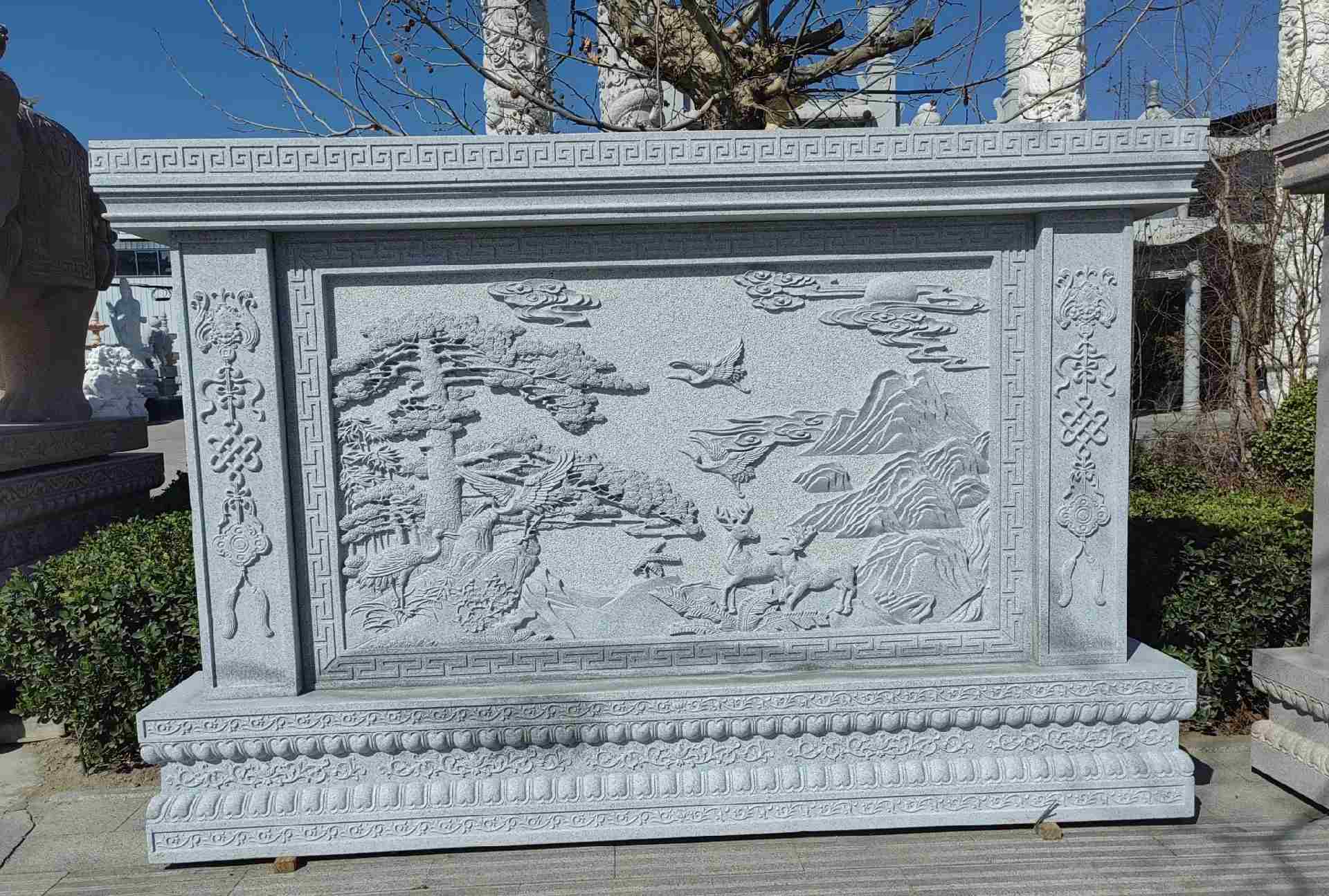 鹰潭 芝麻白大型照壁，屏风，影壁