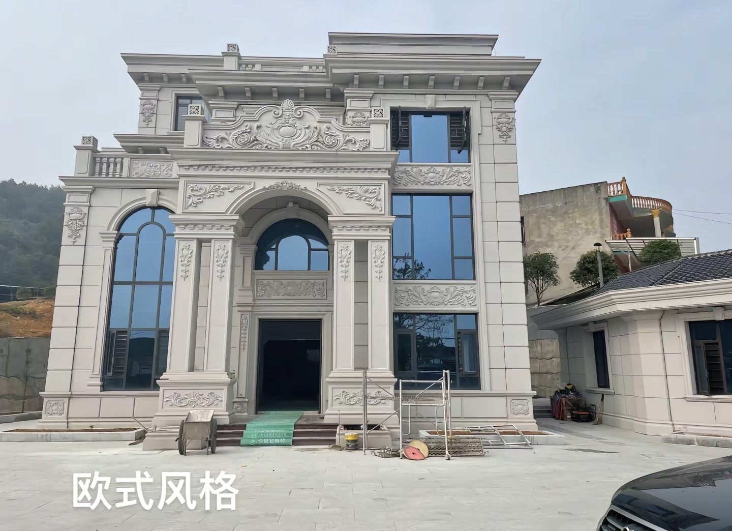 鹰潭 白麻花岗岩别墅外墙干挂