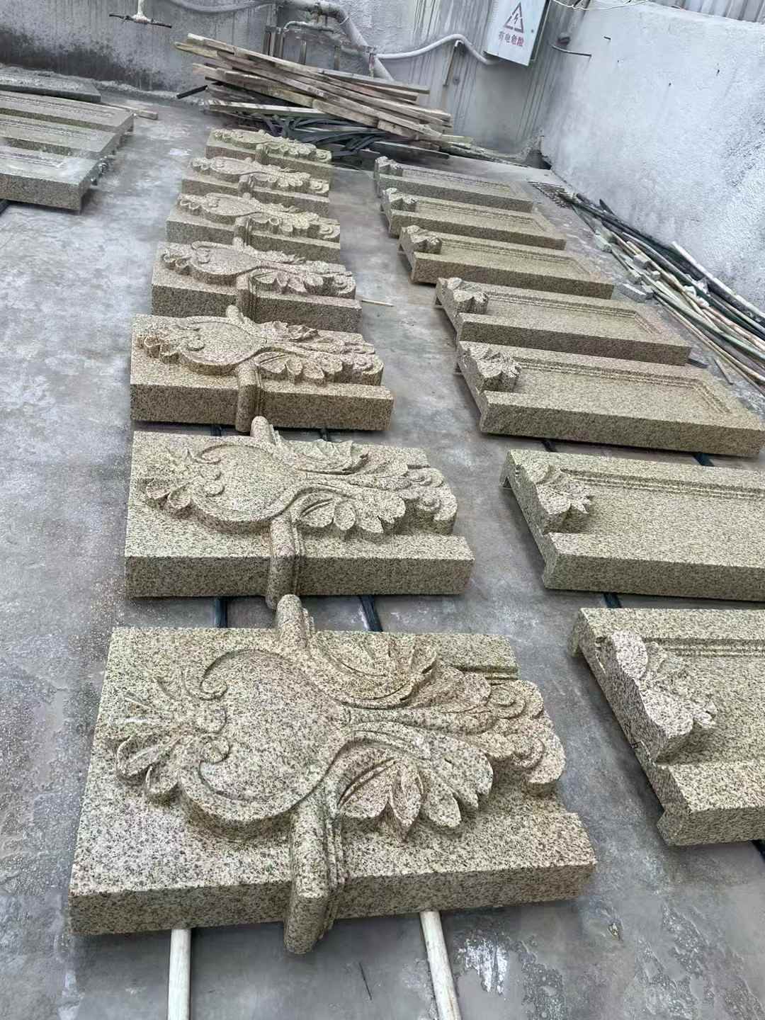 鹰潭 黄金麻花岗岩别墅外墙雕刻板