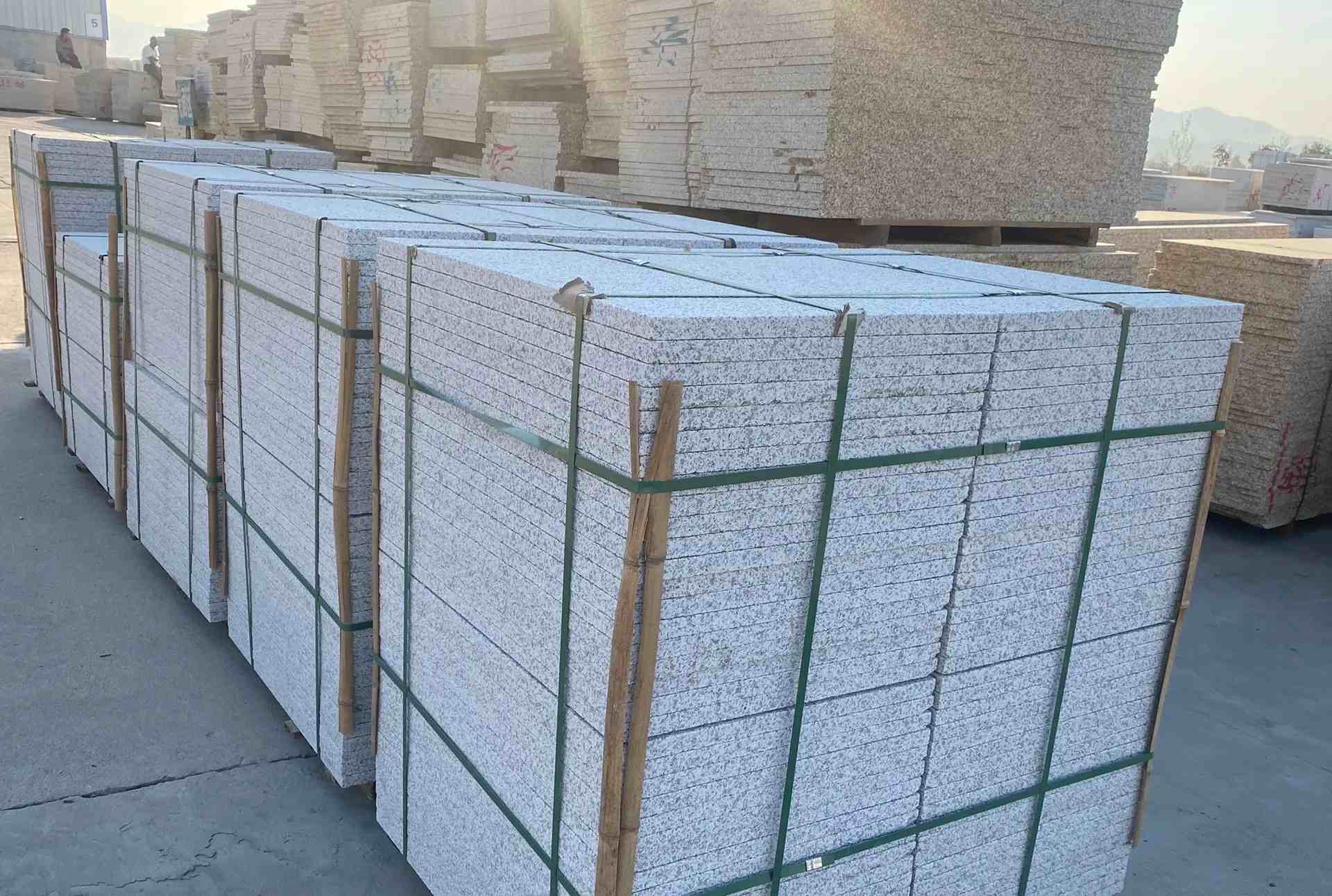 鹰潭 白麻花岗岩荔枝面地铺石