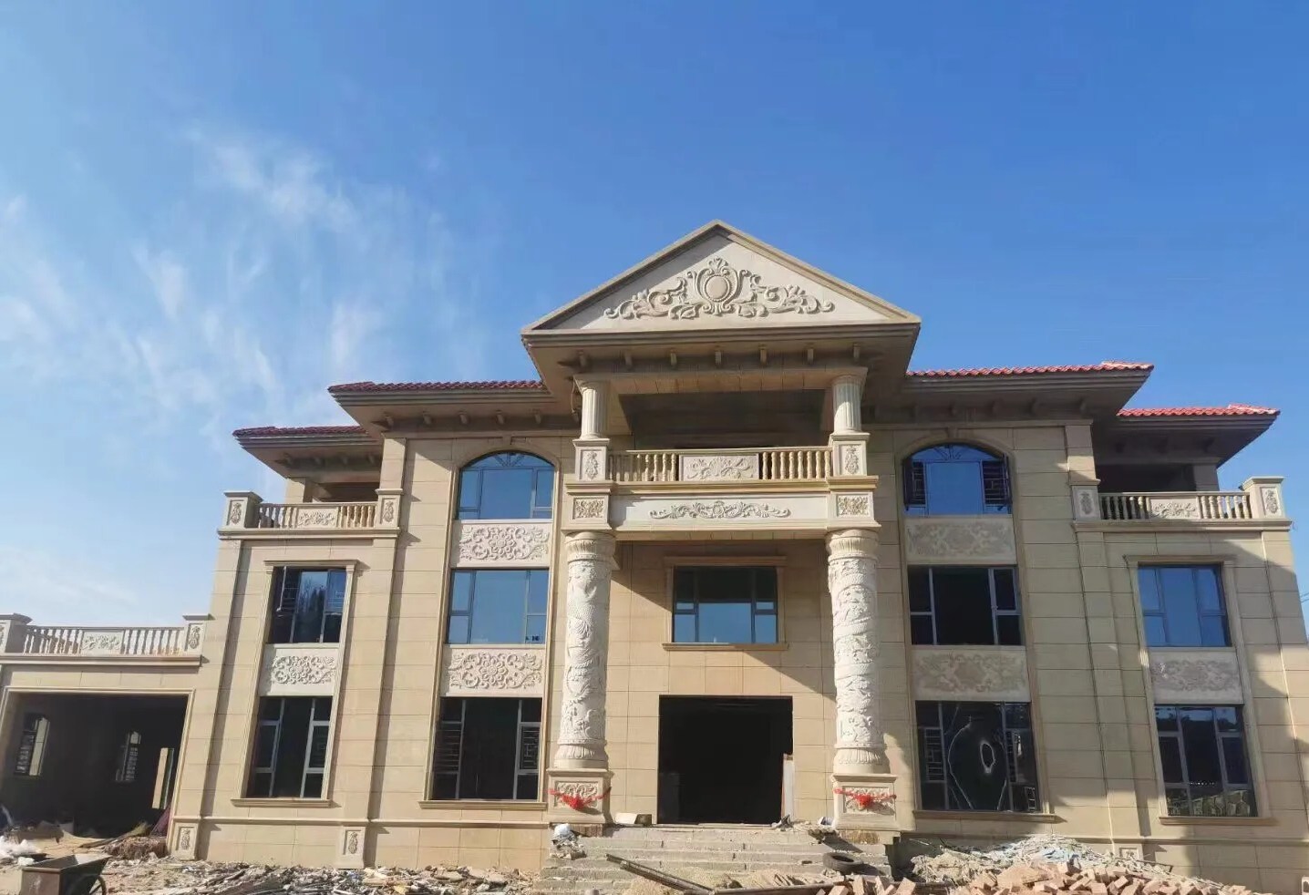 鹰潭 黄金麻花岗岩别墅外墙干挂