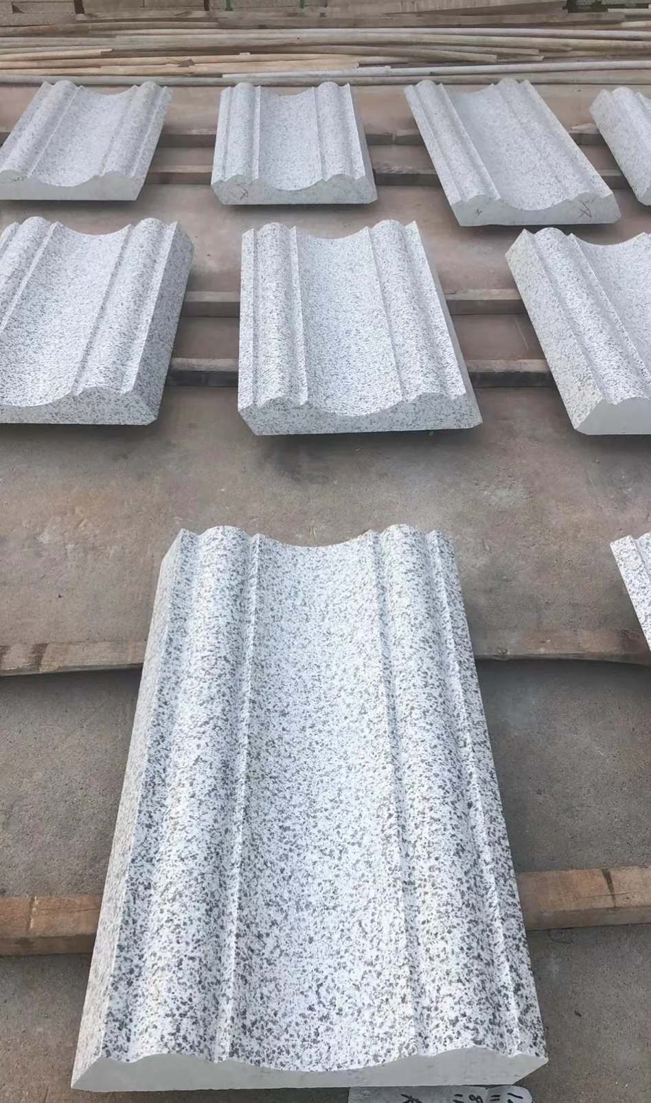 鹰潭 白麻花岗岩光面别墅线条