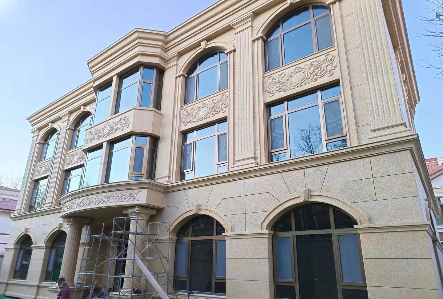 鹰潭 黄金麻花岗岩别墅外墙干挂